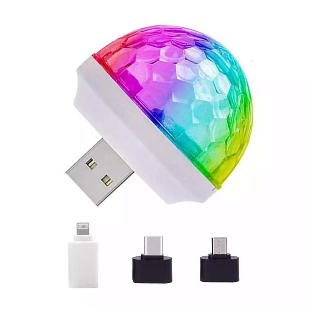USB Mini Disco Ball Licht Multi Farben LED